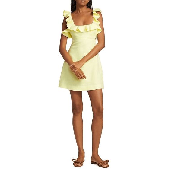 Zimmermann Dresses & Skirts - Zimmermann ruffled linen minidress Size AU0(US4) $650